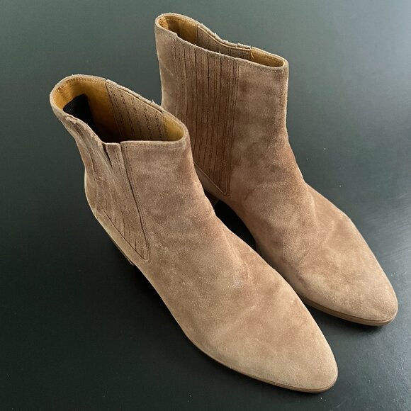 Rag & Bone Rover Suede Ankle Chelsea Boot Camel 39 - Picture 8 of 15